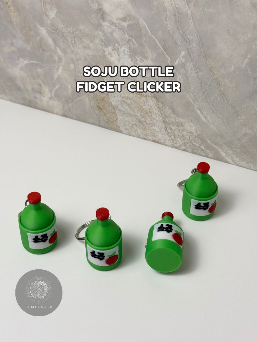 Soju Bottle Fidget Clicker