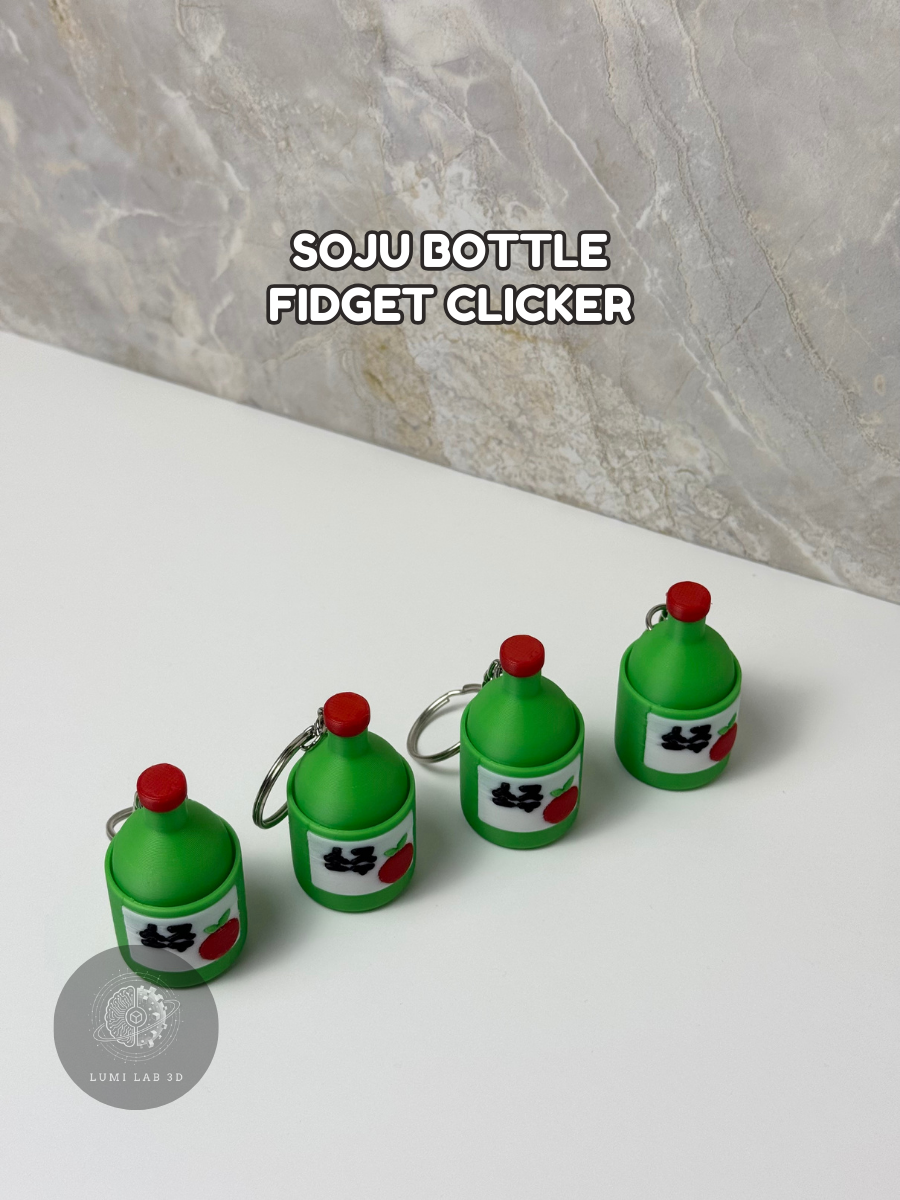 Soju Bottle Fidget Clicker