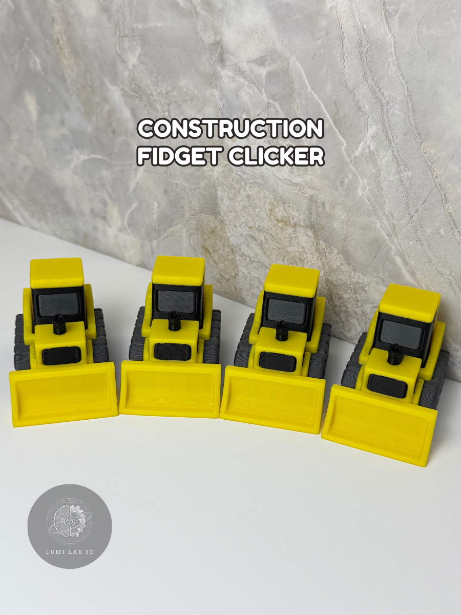 Construction Bulldozer Fidget Clicker
