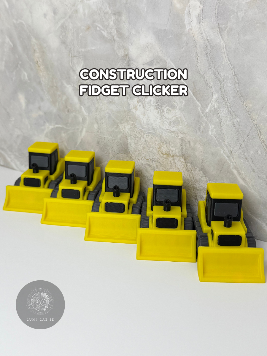 Construction Bulldozer Fidget Clicker
