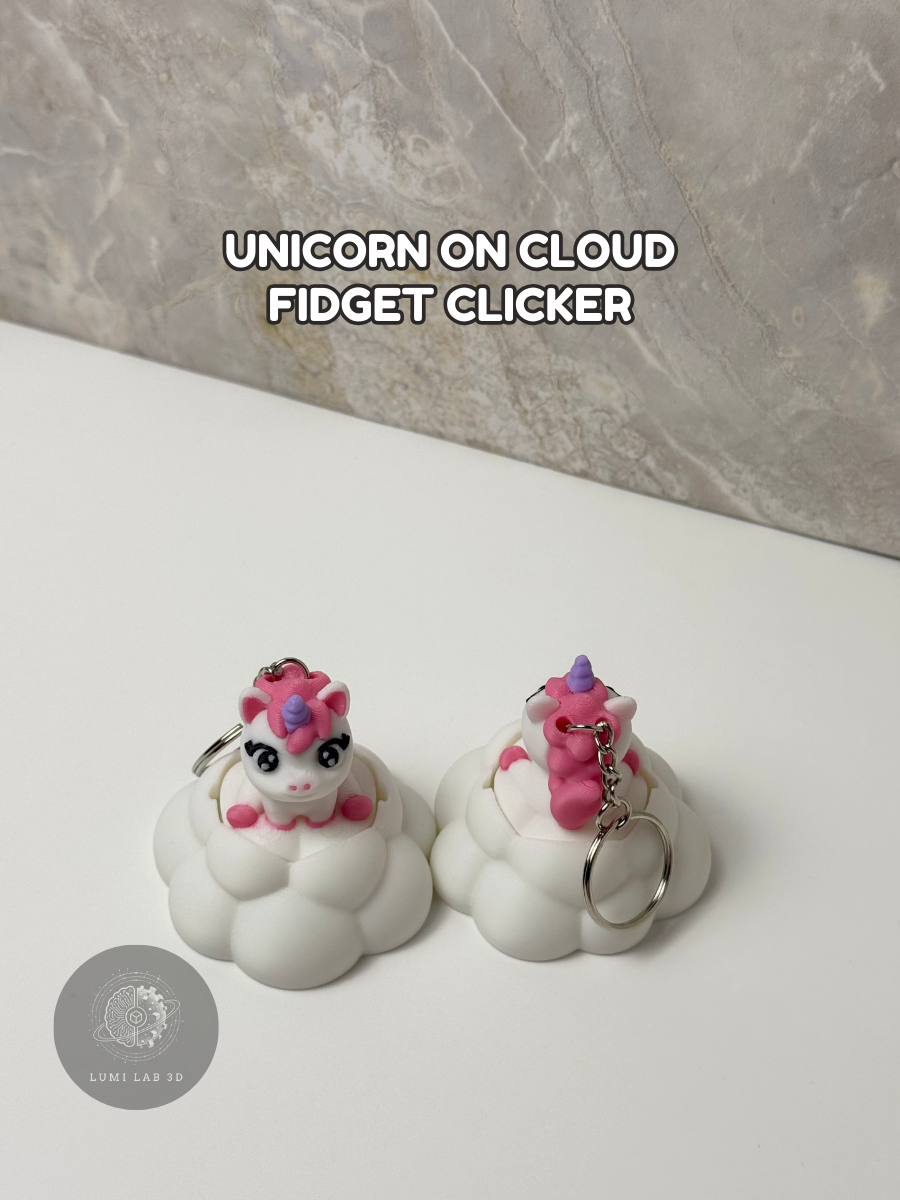 Unicorn on Clouds Fidget Clicker
