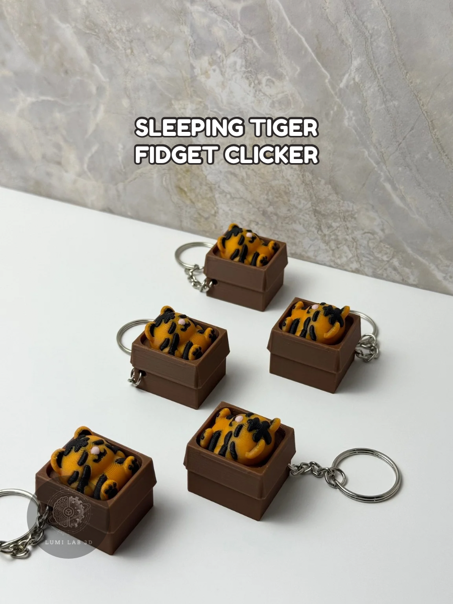 Sleeping Tiger Fidget Clicker