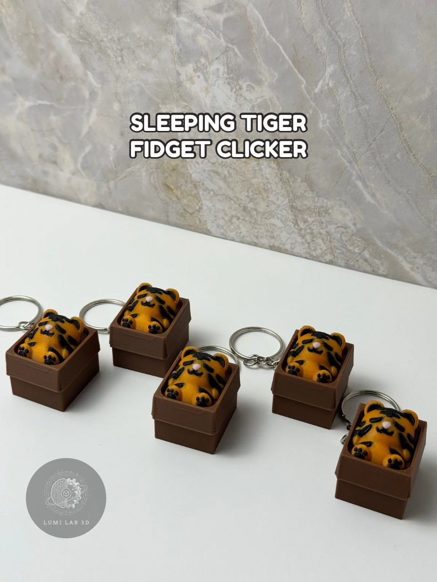 Sleeping Tiger Fidget Clicker